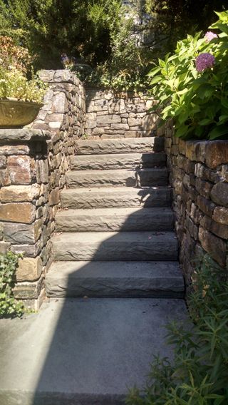 Stone Steps - Residential Hardsaping in Bedford Hills, NY Stone Steps - Residential Hardsaping in Bedford Hills, NY