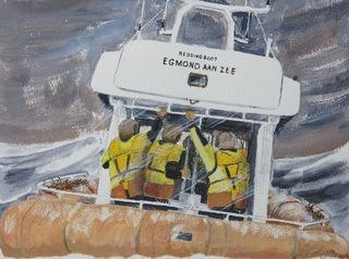 De reddingboot van de KNRM - door Leo Stork De reddingboot van de KNRM - door Leo Stork