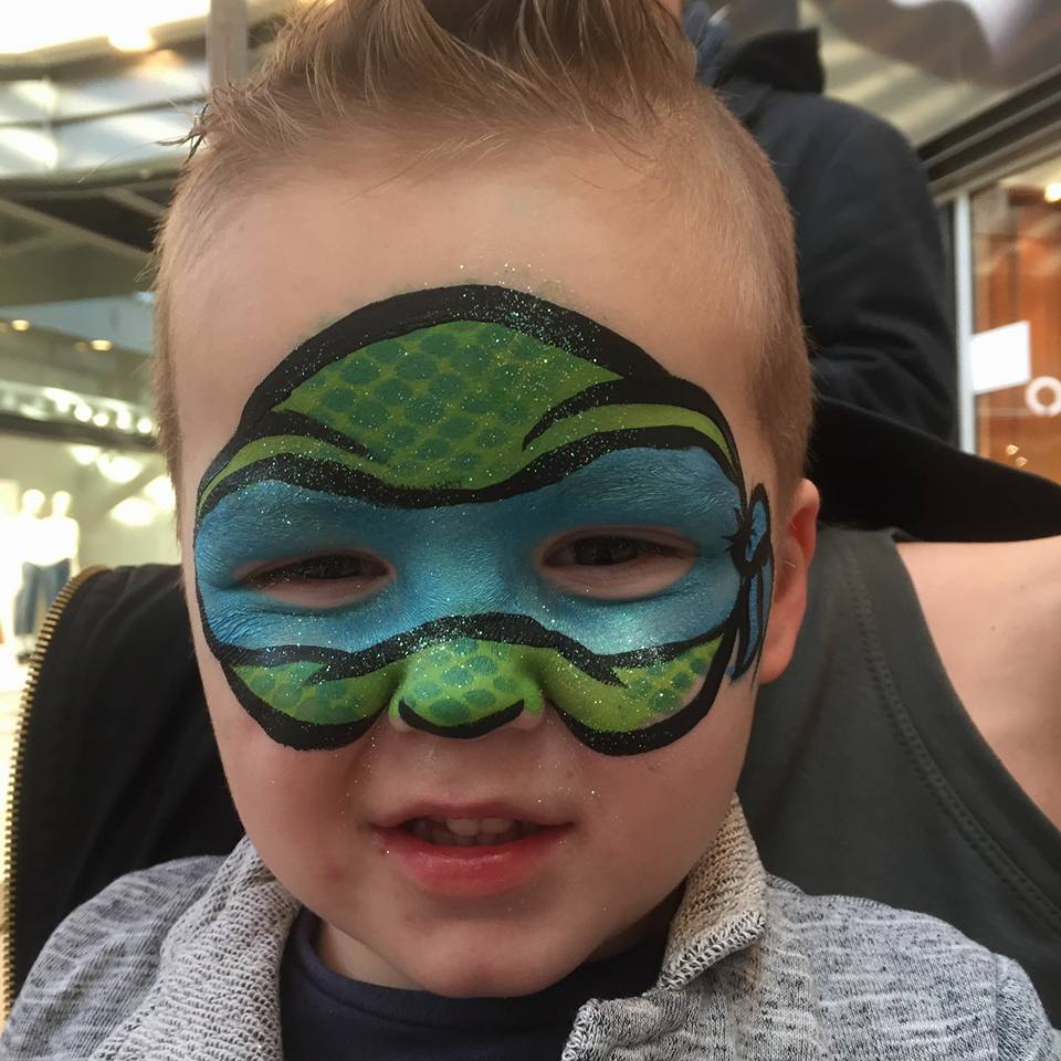 schminksterren schmink kind ninja turtle
