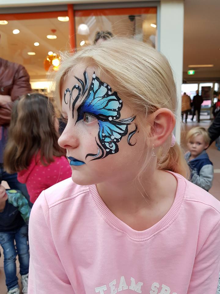 Vlinder ijblauw half