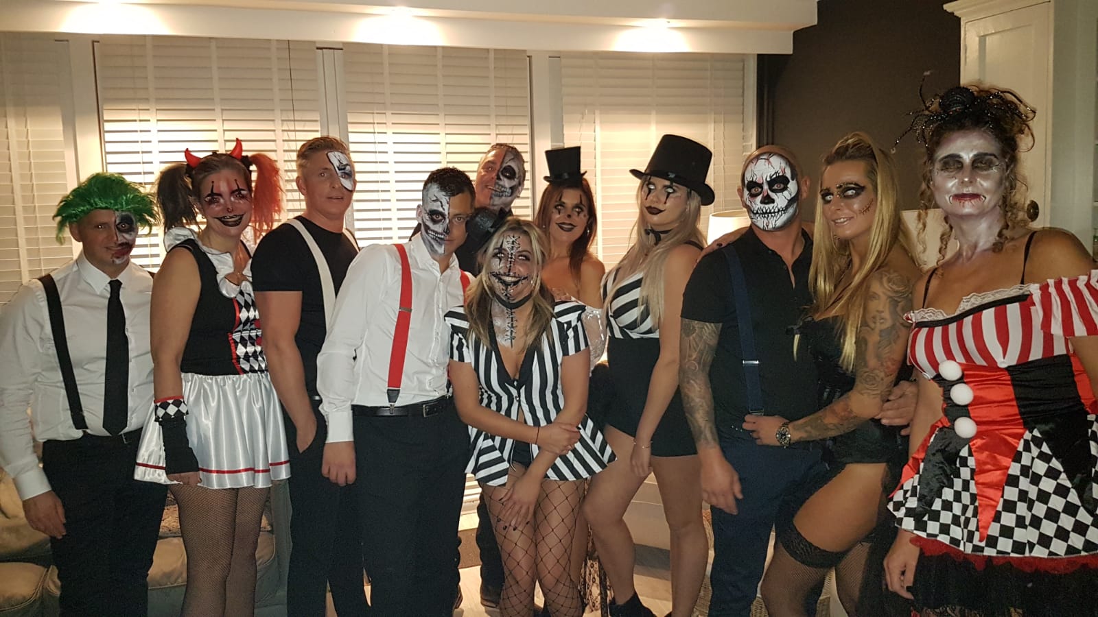 schminksterren schmink Feest glamour clown skulls