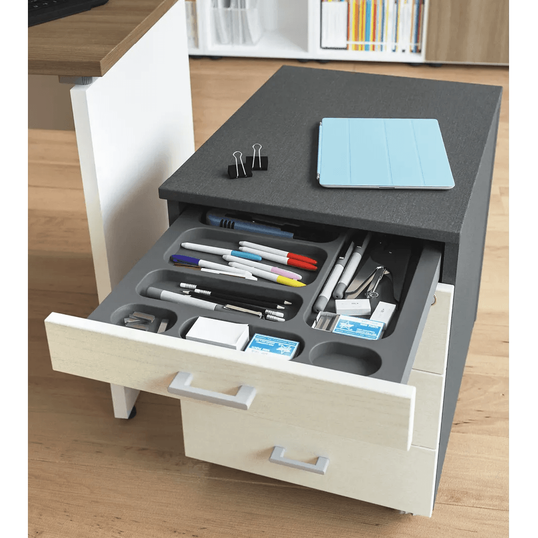 Cassettiera per ufficio con porta cancelleria