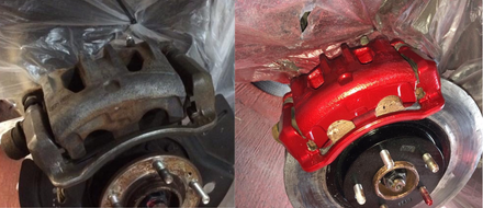 Brake calliper respray