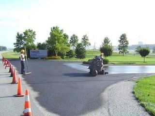 pavement sealing — New asphalt road in Evansville, IN pavement sealing — New asphalt road in Evansville, IN