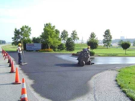 pavement sealing — New asphalt road in Evansville, IN pavement sealing — New asphalt road in Evansville, IN