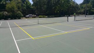 Dubois County — Tennis court pavement in Evansville, IN Dubois County — Tennis court pavement in Evansville, IN