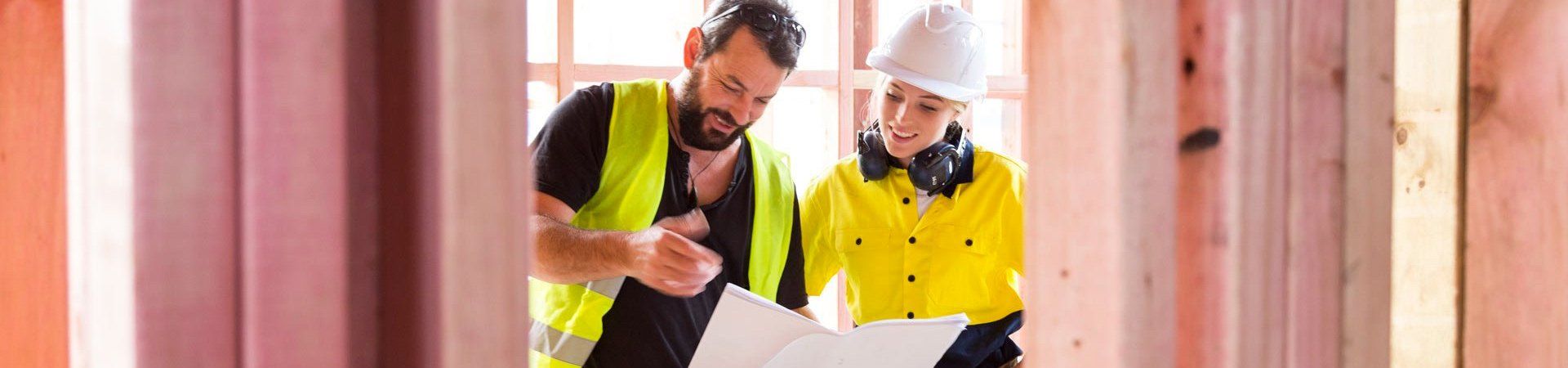 workers on construction site