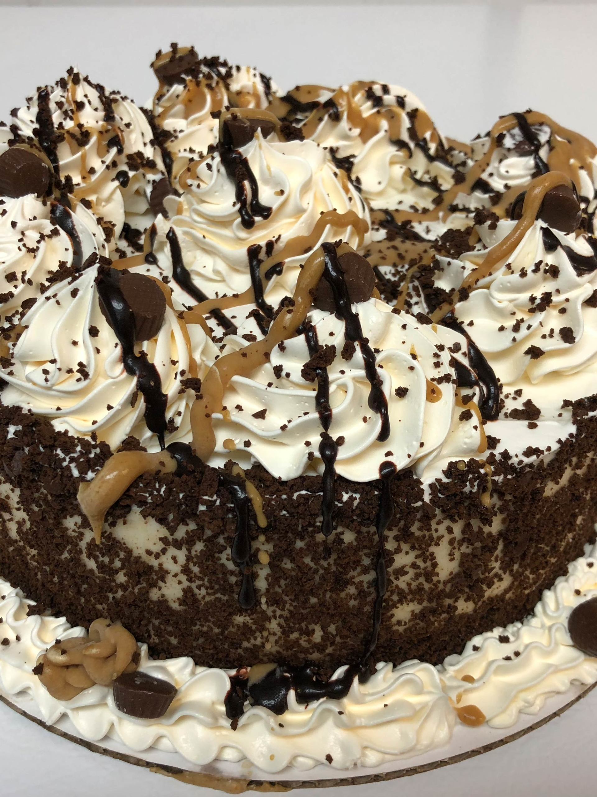 Peanut Butter Cup Ice Cream Cake