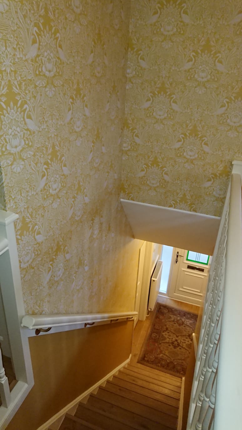 Newly painted wall