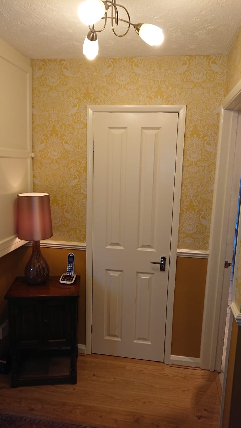 Newly painted door