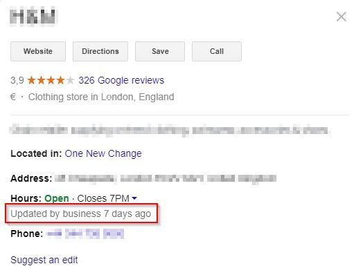 horaires google My Business