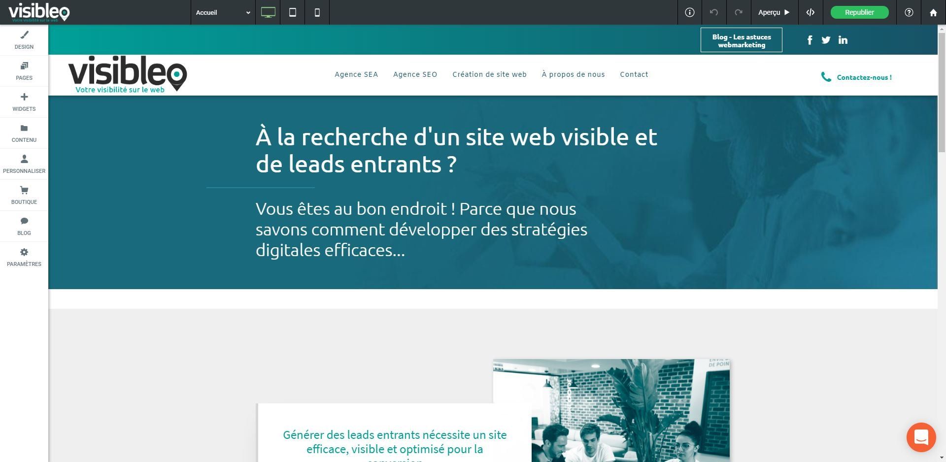 CMS Visibleo