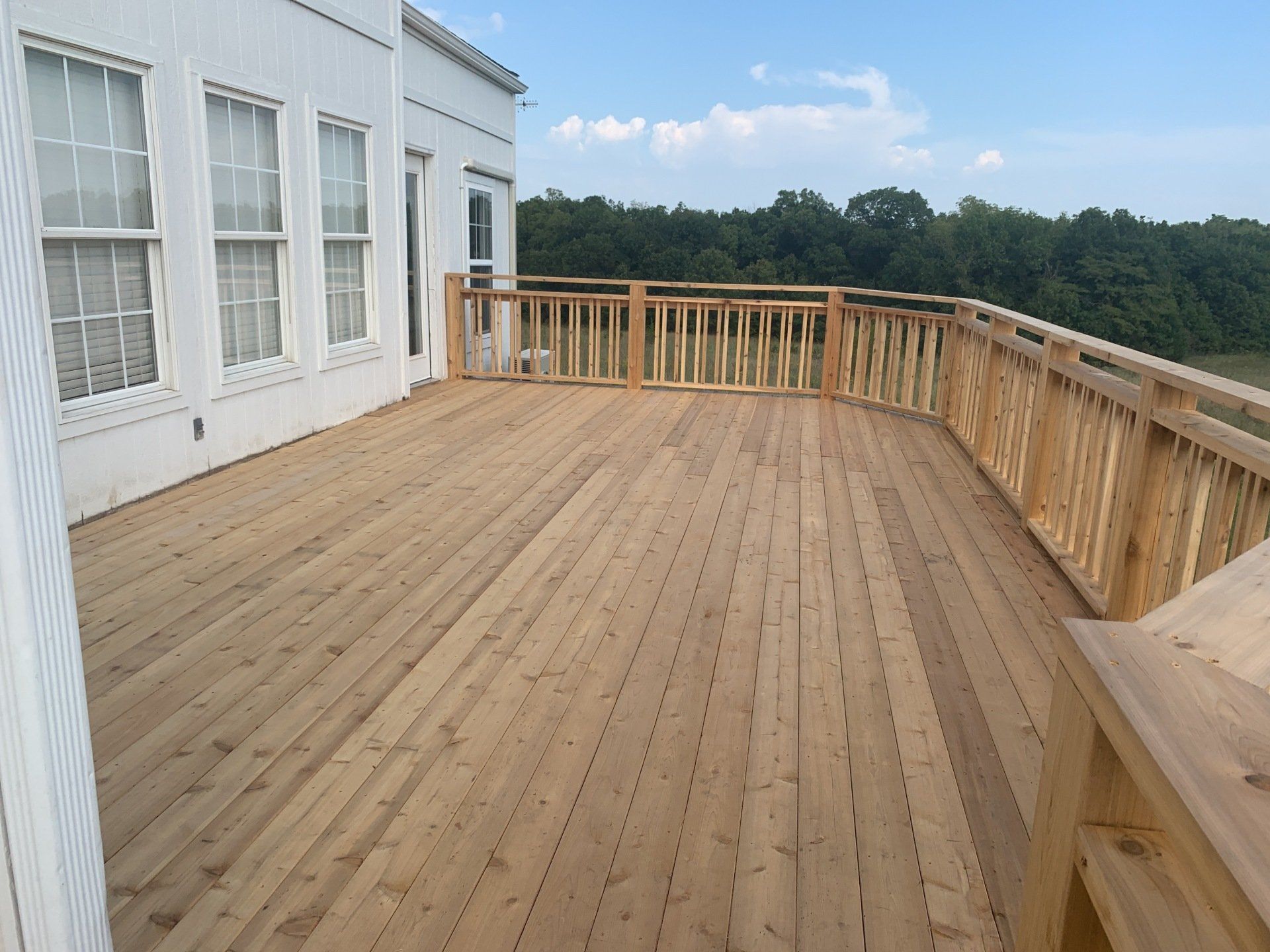 New Pergola-Top View of Back Deck