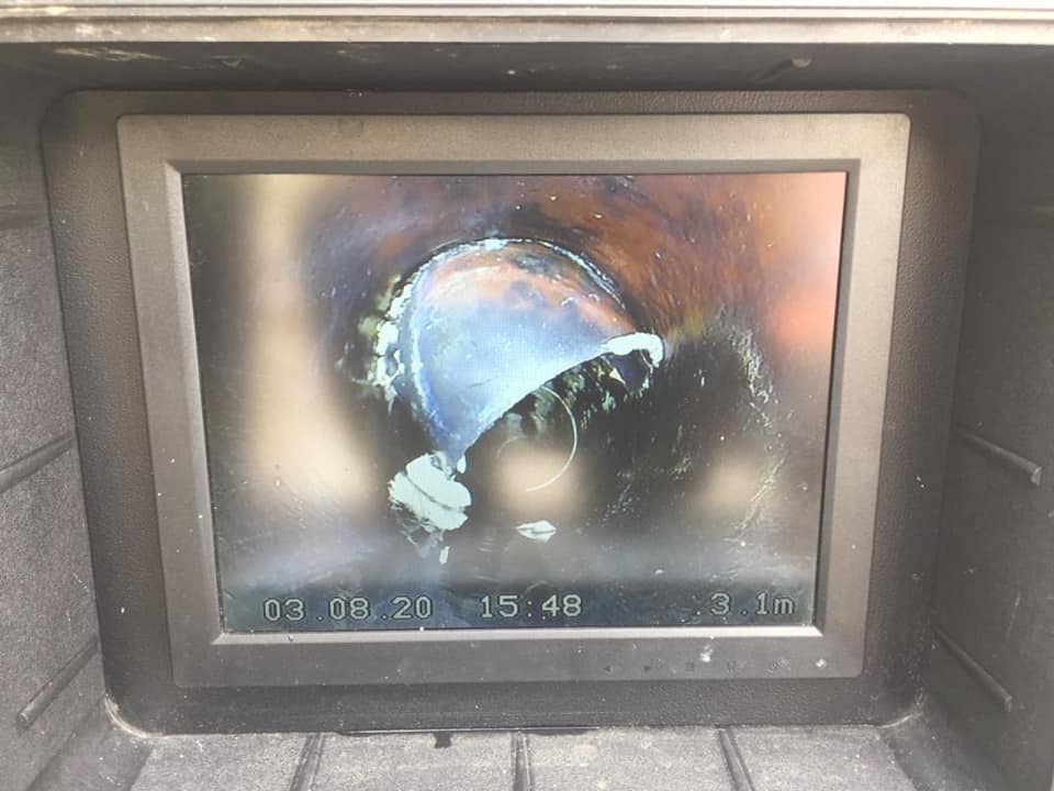 frame di una videoispezione con telecamere