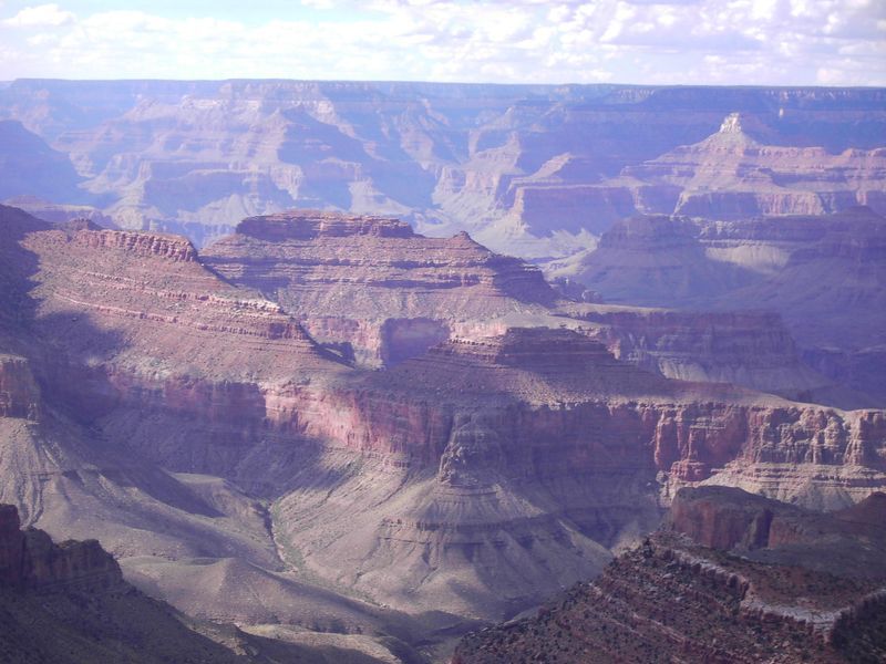 A view of the grand canyon from the rim