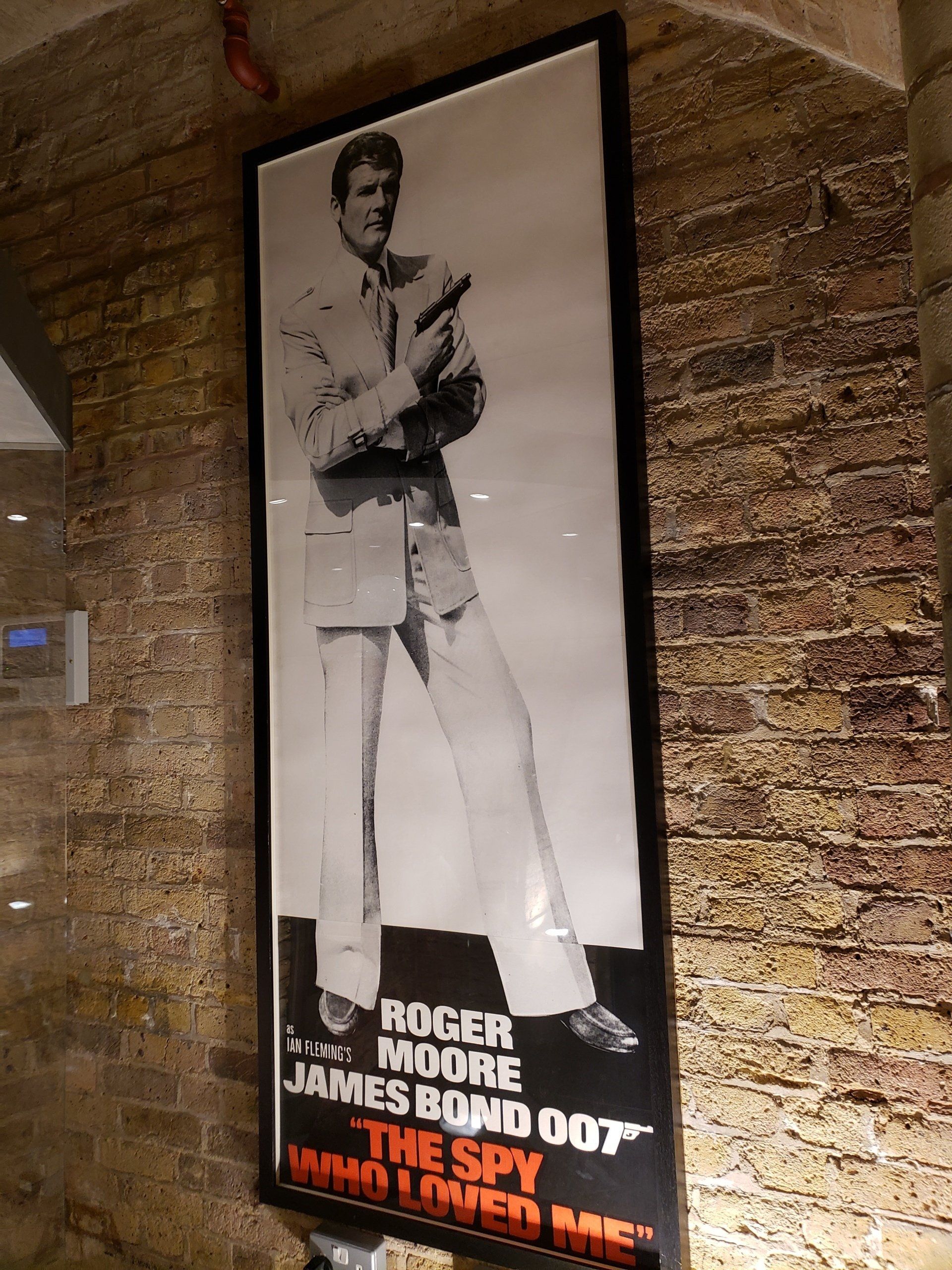 A poster for the spy who loved me with roger moore