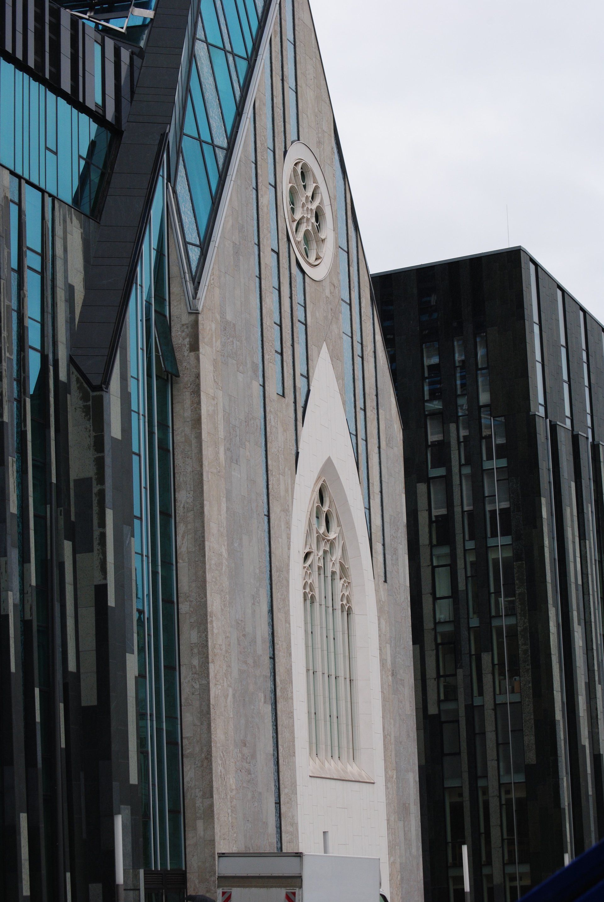 A building with a clock on the side of it
