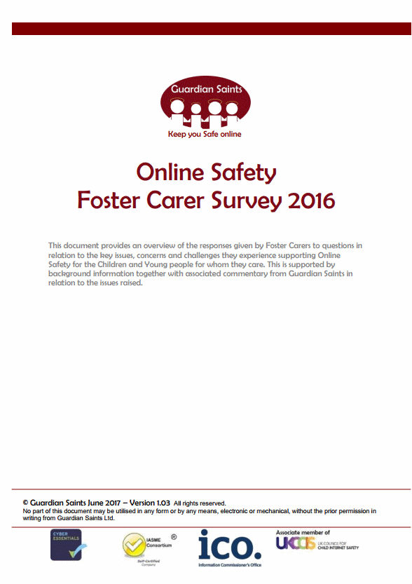 Online Safety Foster Care Survey 2016