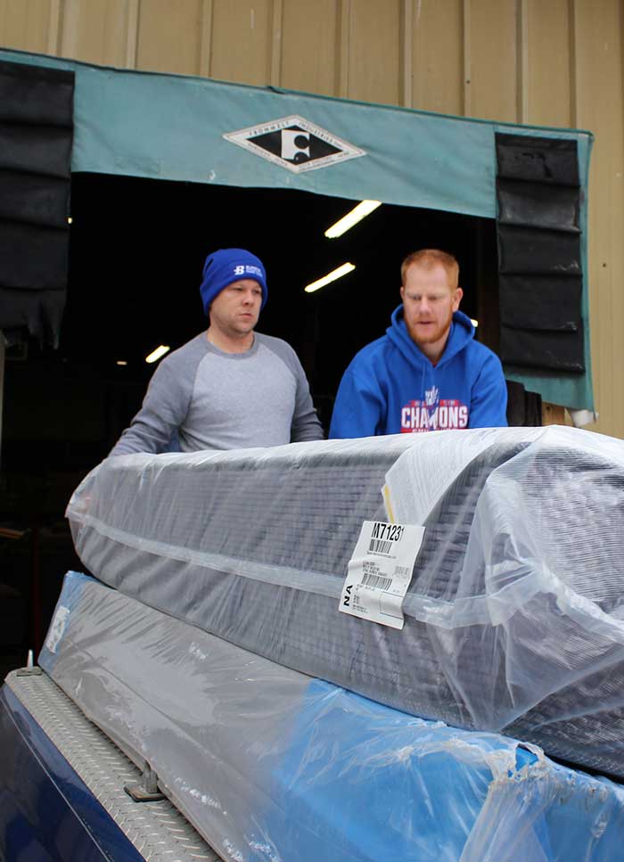 Loading up a free mattress