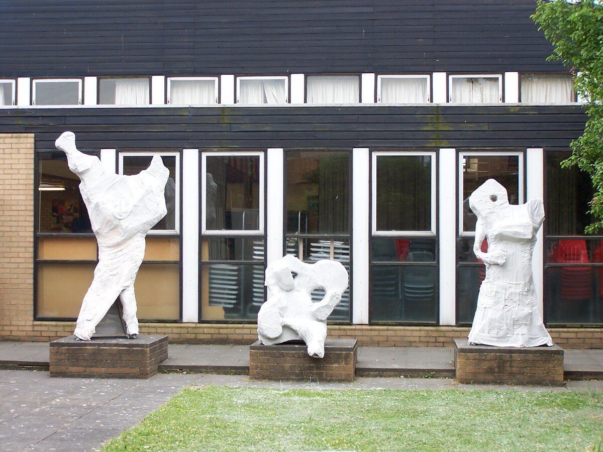Forms, Henry Moore, plaster, school.