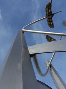 Swan Legacy, from below. A421 March Lets roundabout, Bedford.