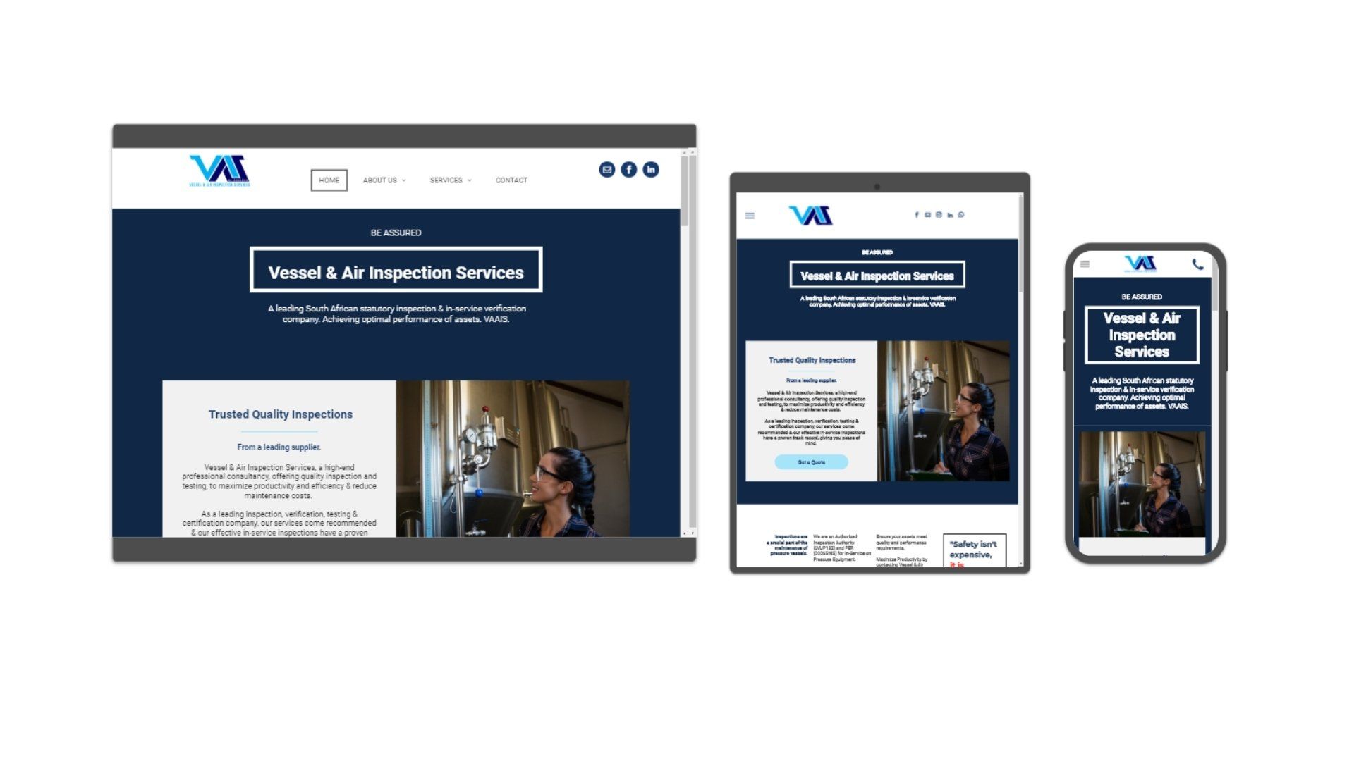 Portfolio of Website Design project for VAAIS | 3 Wise Ladies