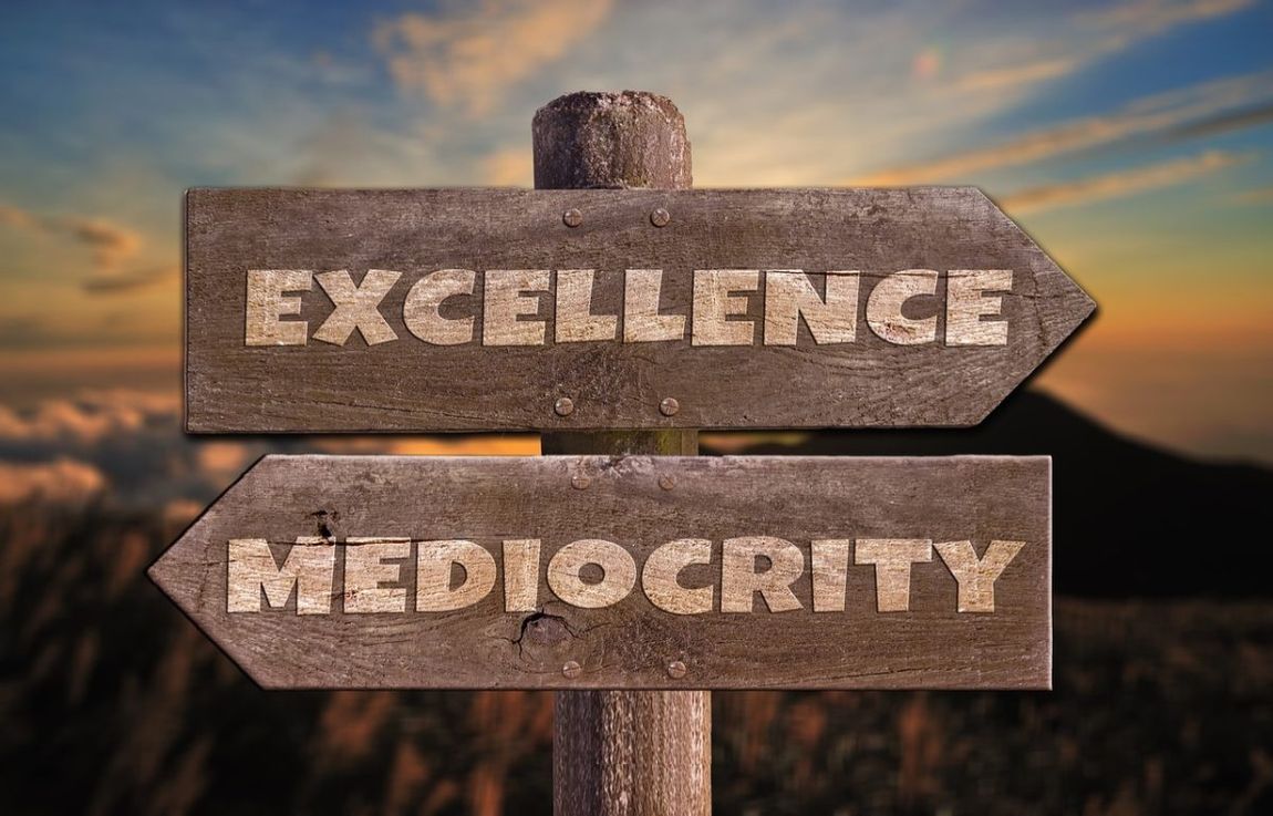 Mediocridad. Excelencia. Management.