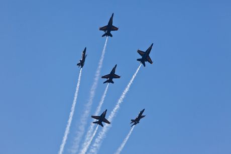 Michigan - July 3 2016: The Blue Angels