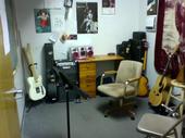 Studio with cream colored chairs
