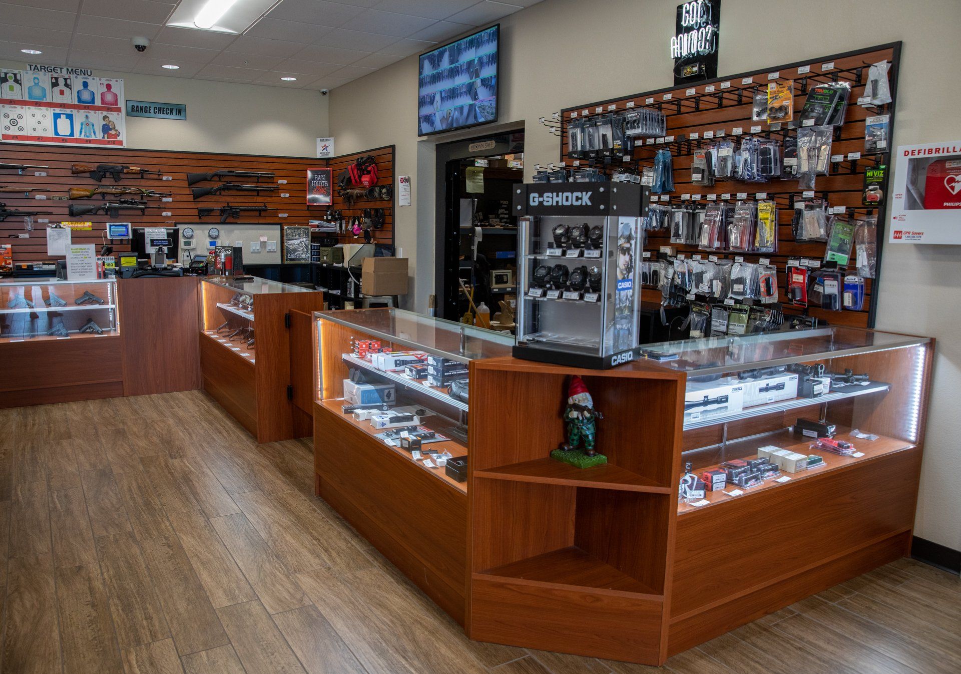 A store filled with lots of display cases and shelves.
