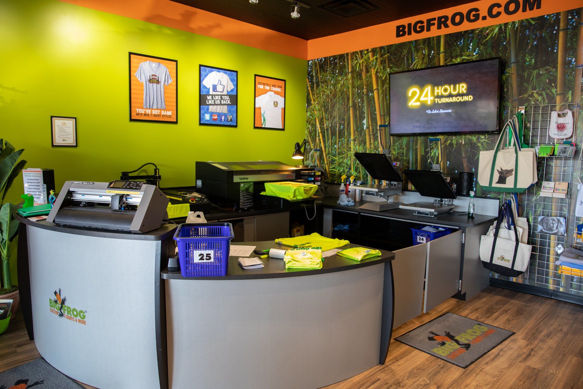 A store called bigfrog.com has a 24 hour service