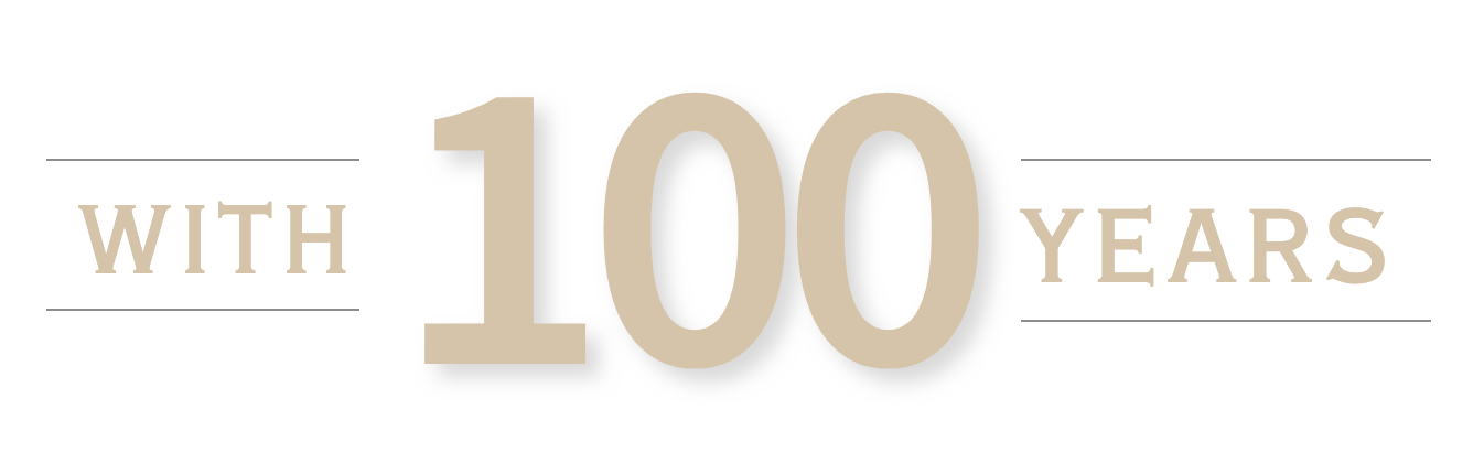 With 100 years