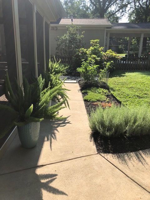 Landscaping service — Landscape walkway garden in Lexington, KY