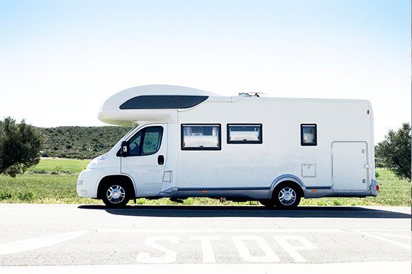 white motorhome
