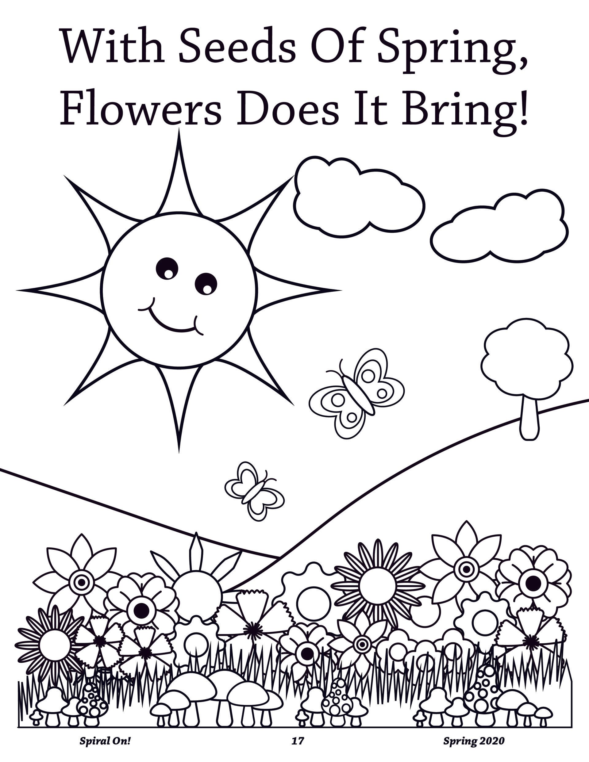 With seeds of spring , flowers does it bring, Spring 2020 magazine.