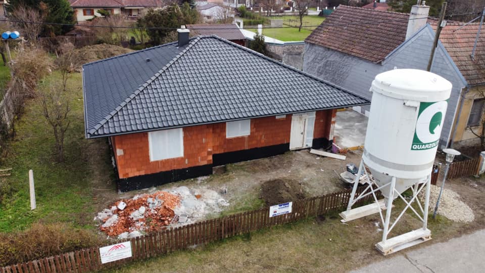 Unsere Baustelle von oben
