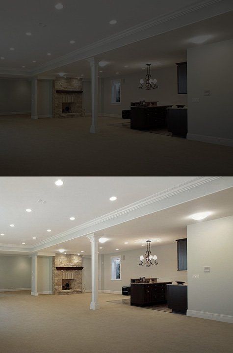 Basement Conversions A stylish looking room in a basement