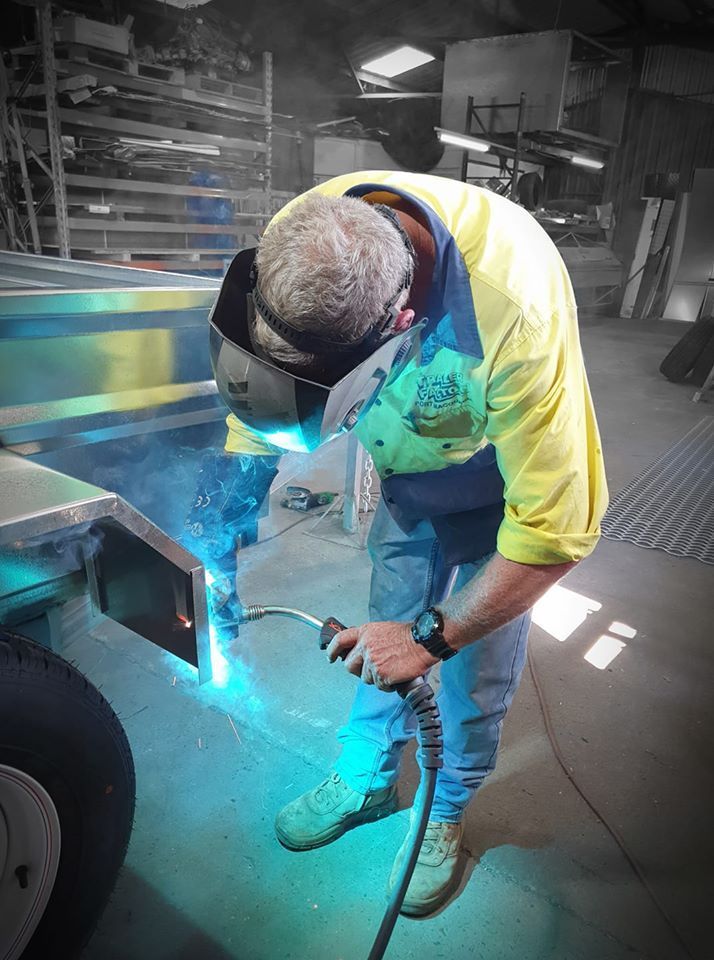 Man Welding Truck — The Trailer Factory In Port Macquarie, NSW