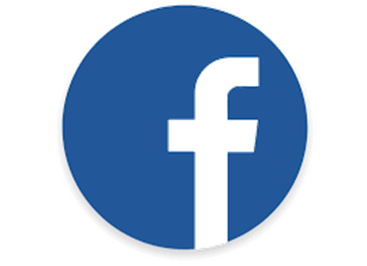 Facebook logo: White