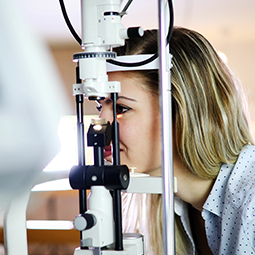 Glasses — Woman Having an Eye Check-Up in Prescott, AZ Glasses — Woman Having an Eye Check-Up in Prescott, AZ