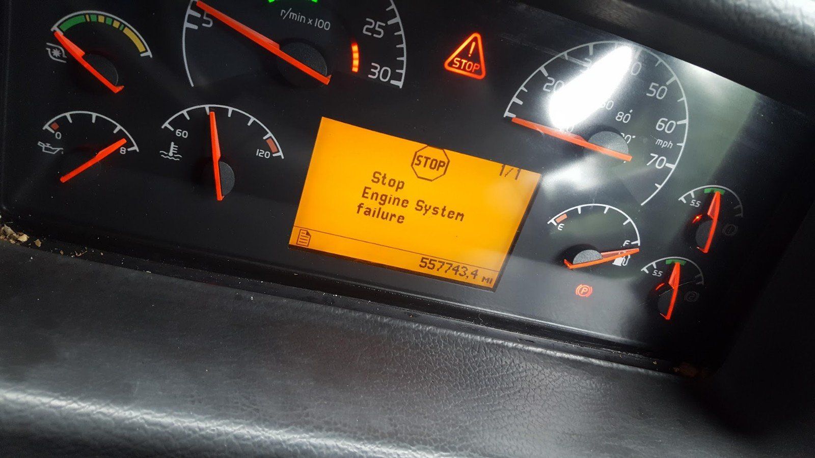 Volvo bus Dash