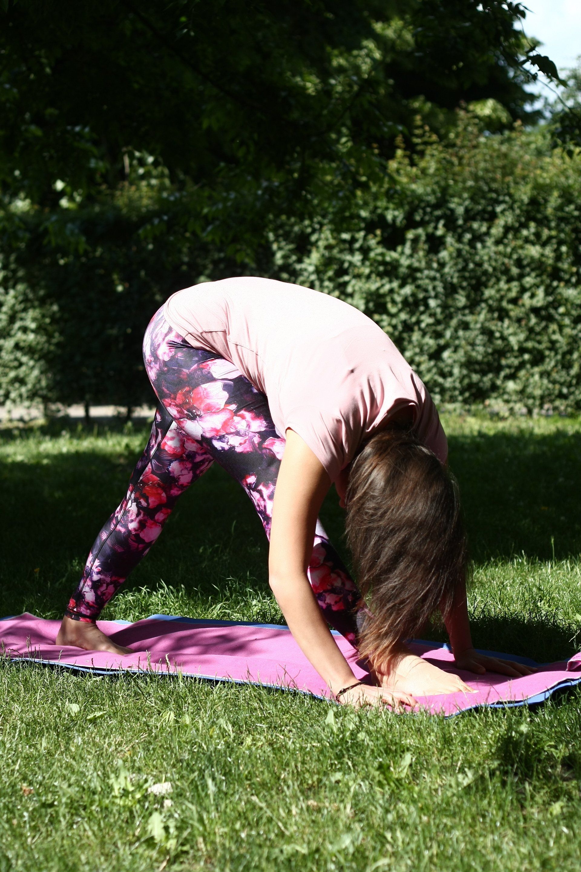 intensive forward fold and hamstring stretch