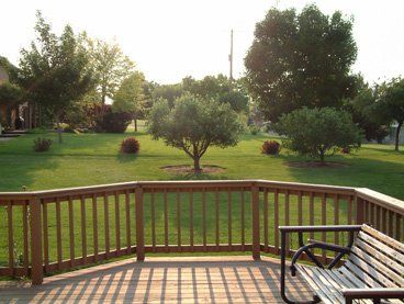 patio and yard