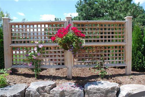 screen installed for privacy