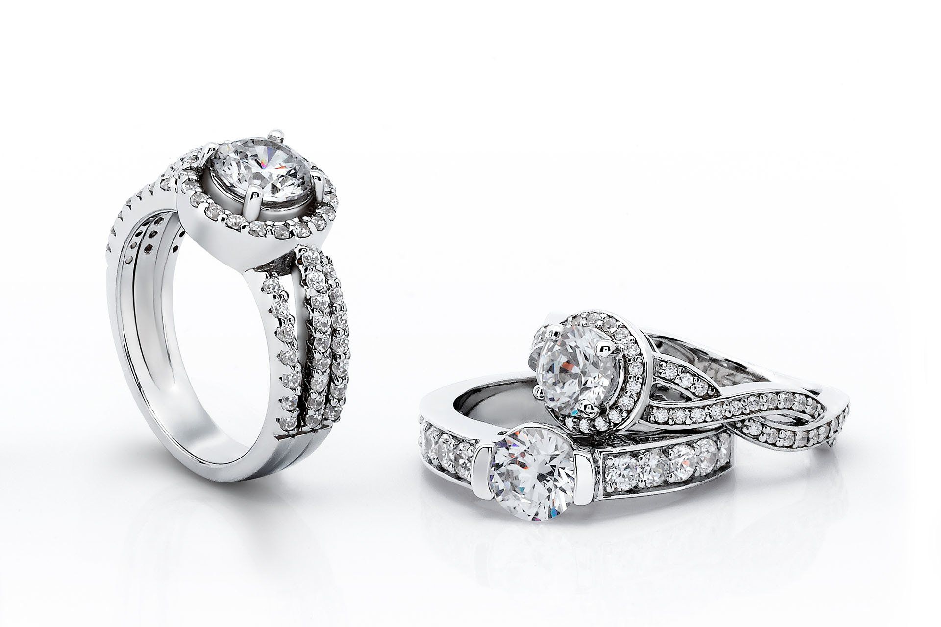 Three Diamond Rings — Aston, PA — Dyer's Jewelers