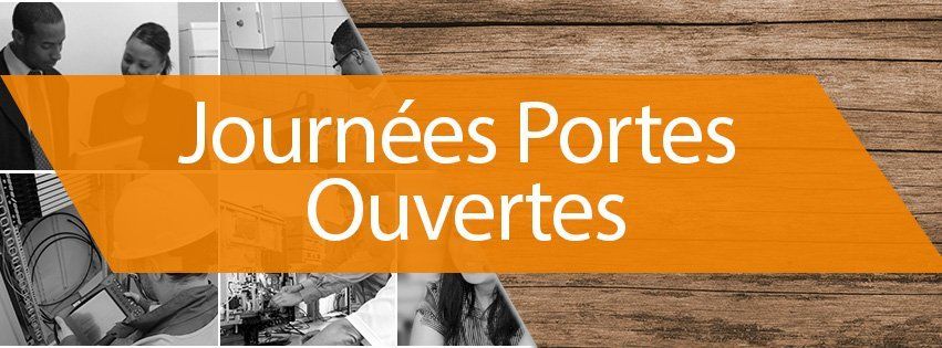 A sign that says journees portes ouvertes on it