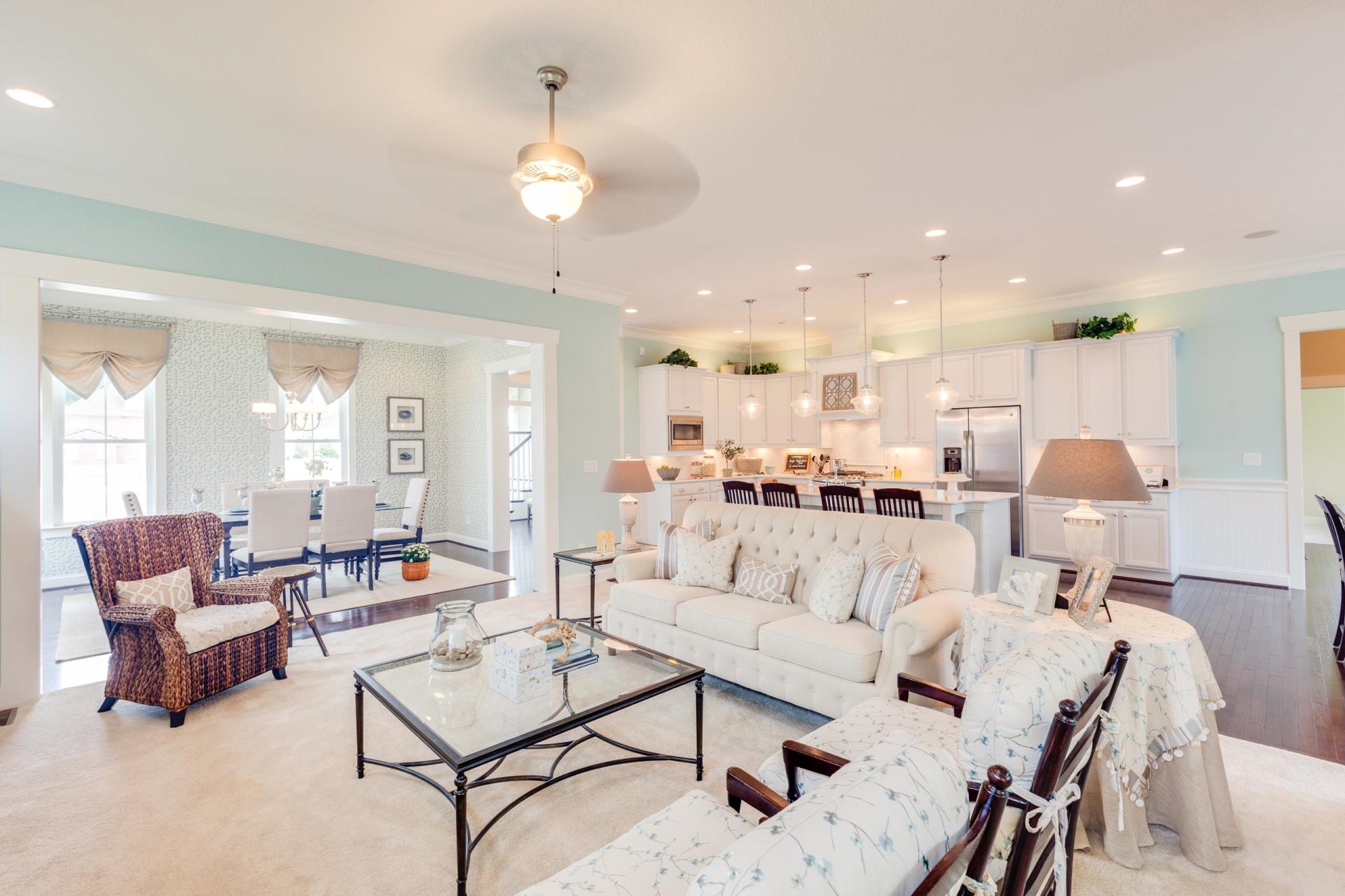 Elegant living area  | Living Spaces Gallery | Stephen Alexander Homes | Chesapeake, VA