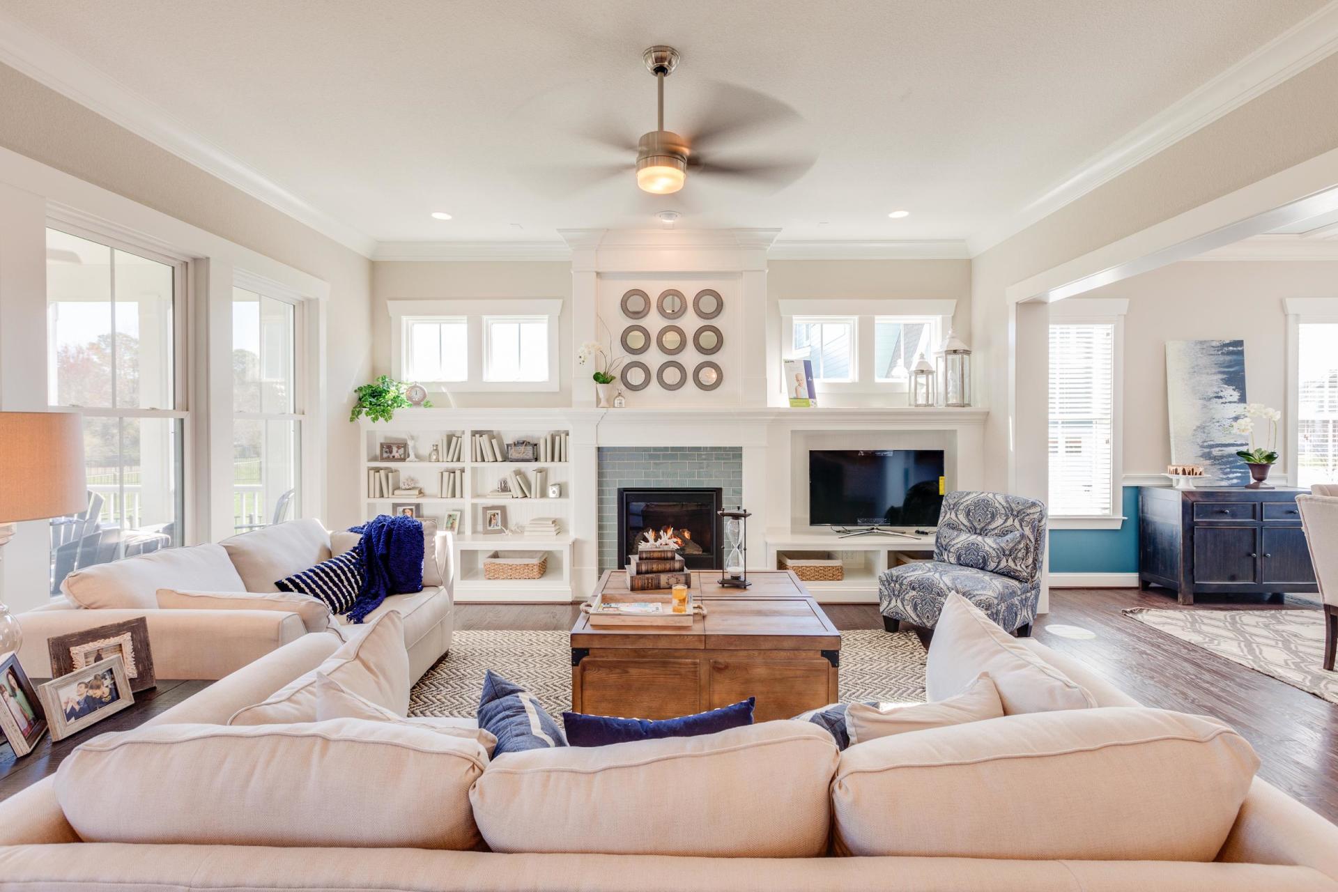 Elegant living area  | Living Spaces Gallery | Stephen Alexander Homes | Chesapeake, VA