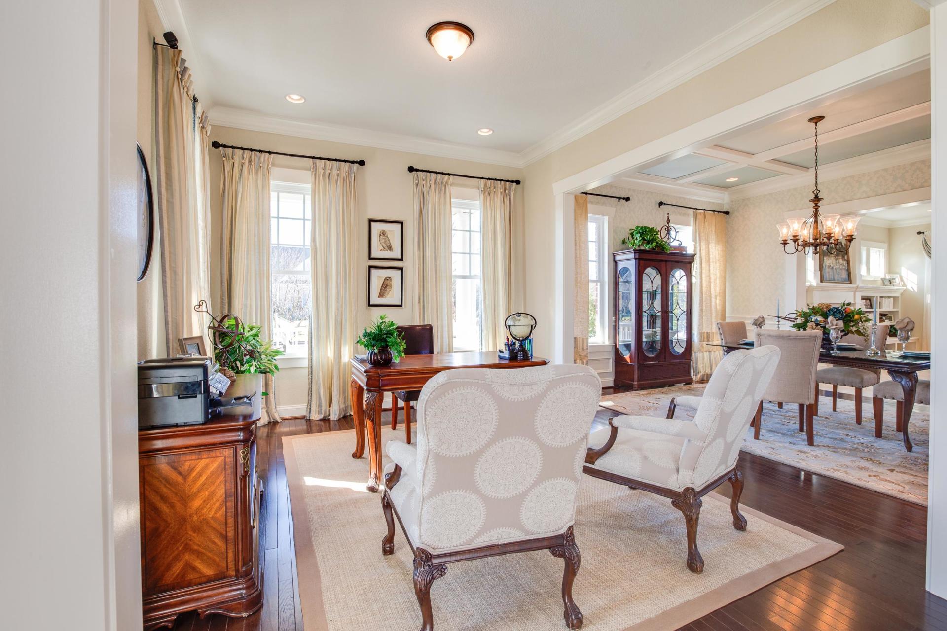 Elegant seating area  | Living Spaces Gallery | Stephen Alexander Homes | Chesapeake, VA