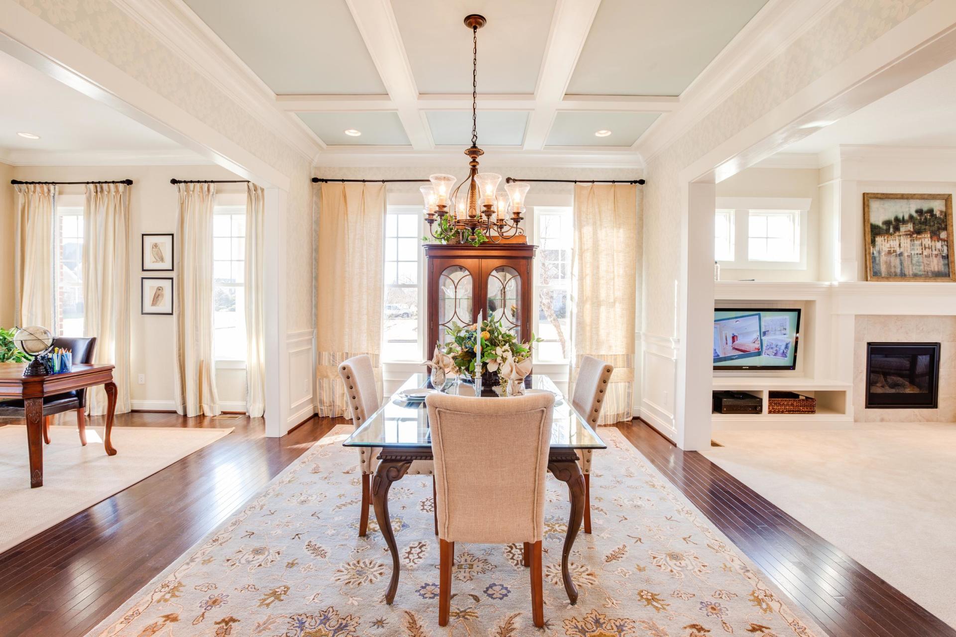 Elegant dining  area  | Living Spaces Gallery | Stephen Alexander Homes | Chesapeake, VA
